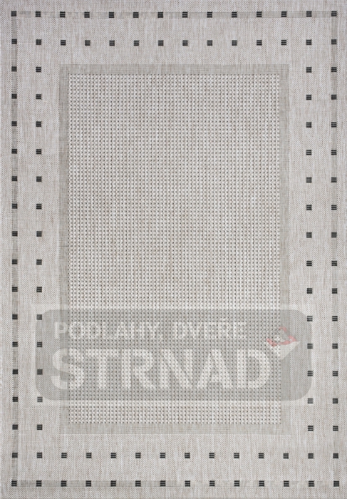 Kusový koberec buklé Floorlux Silver/black 20329
